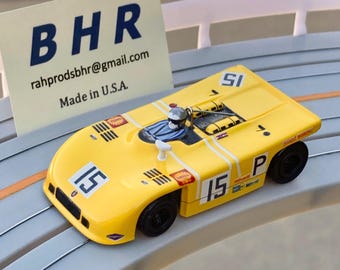 BHR Porsche 908/3, BHR Custom Body Slot Car, Artist Signed; HO 1/64