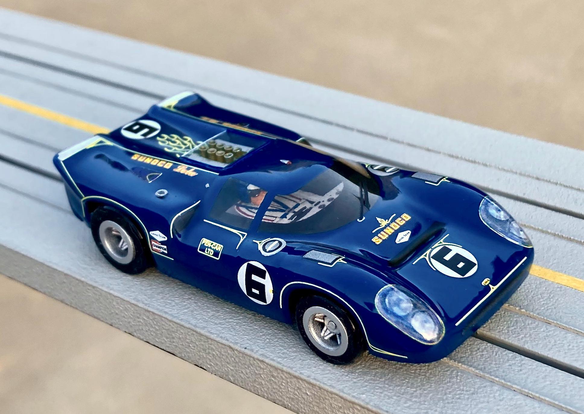 Donohue Lola T70 Daytona Coupe, BHR Custom Body Slot Car, Artist