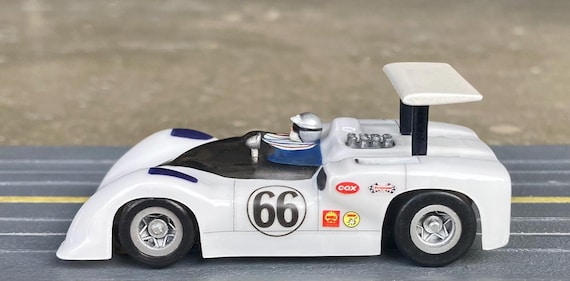 1967 Chaparral 2E, BHR Custom Body Slot Car, Artist Signed; H0 1