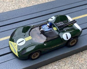 Lotus 40 Ford, BHR Custom Body Slot Car, Artist Signed; HO 1/64