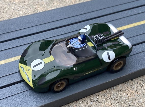 Clark Lotus 40, BHR Custom Body Slot Car, Artist Signed; HO 1/64