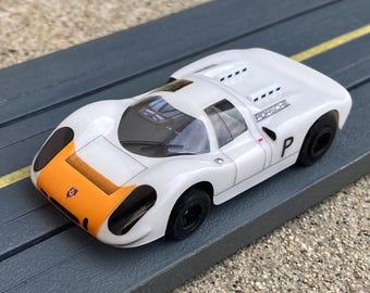 1968 Porsche 908 K, BHR Custom Body Slot Car, Artist Signed; HO 1/64