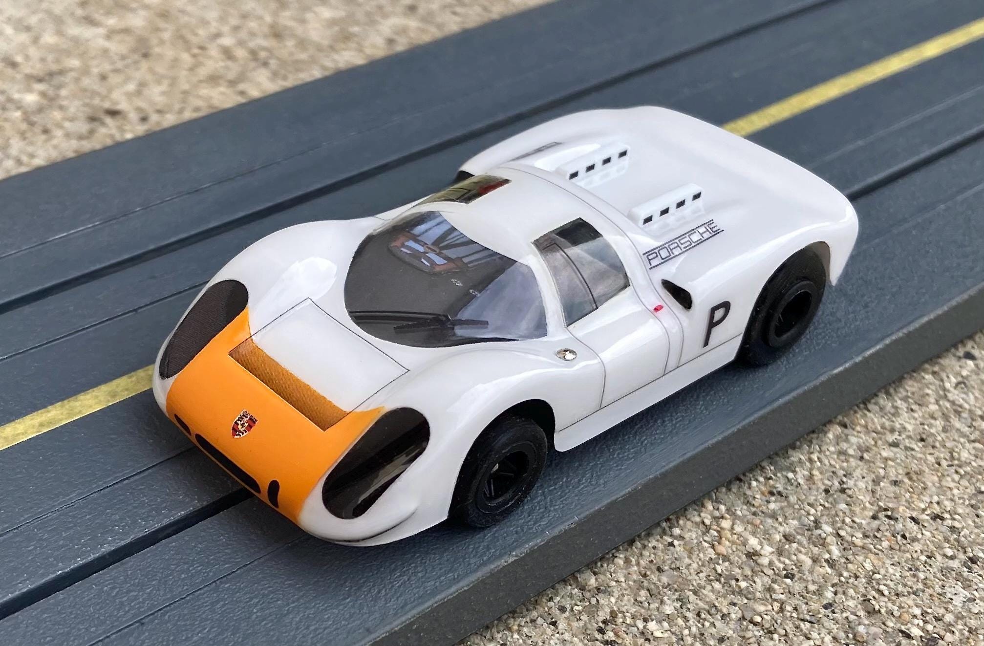 1968 Porsche 908 K, BHR Custom Body Slot Car, Artist Signed; HO 1
