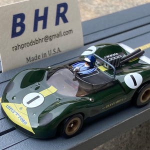 BHR Clark Lotus 40 Custom Slot Car, H0 1/64, Artist Signed & Numbered