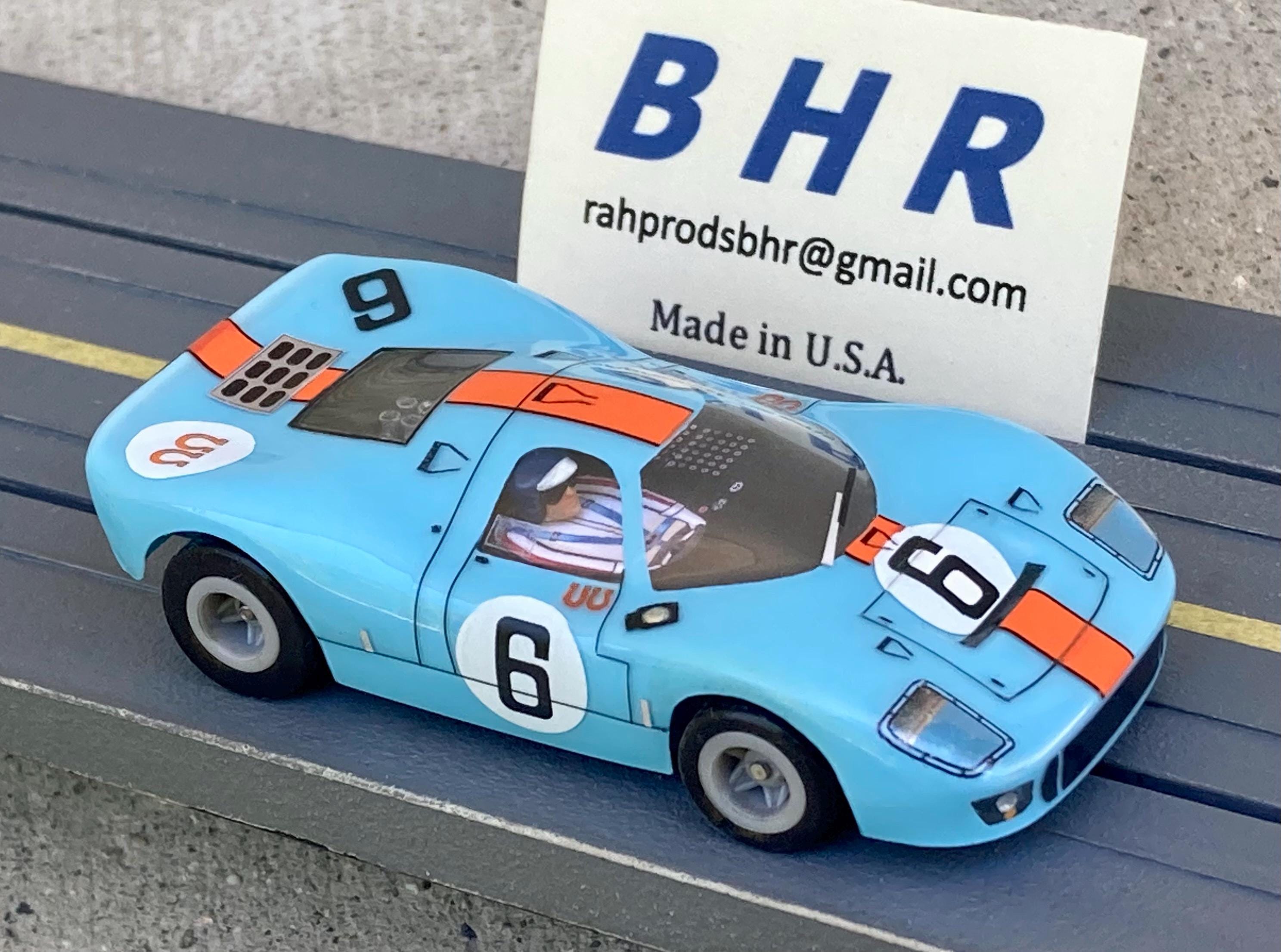 Ickx Gulf Mirage M1, BHR Custom Body Slot Car, Artist Signed; HO 1