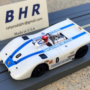 BHR Porsche 908/3 Custom Slot Car, HO 1/64, Artist Signed