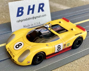 Dean Porsche 908/2 Spyder, BHR Custom Body Slot Car, Artist Signed; HO 1/64