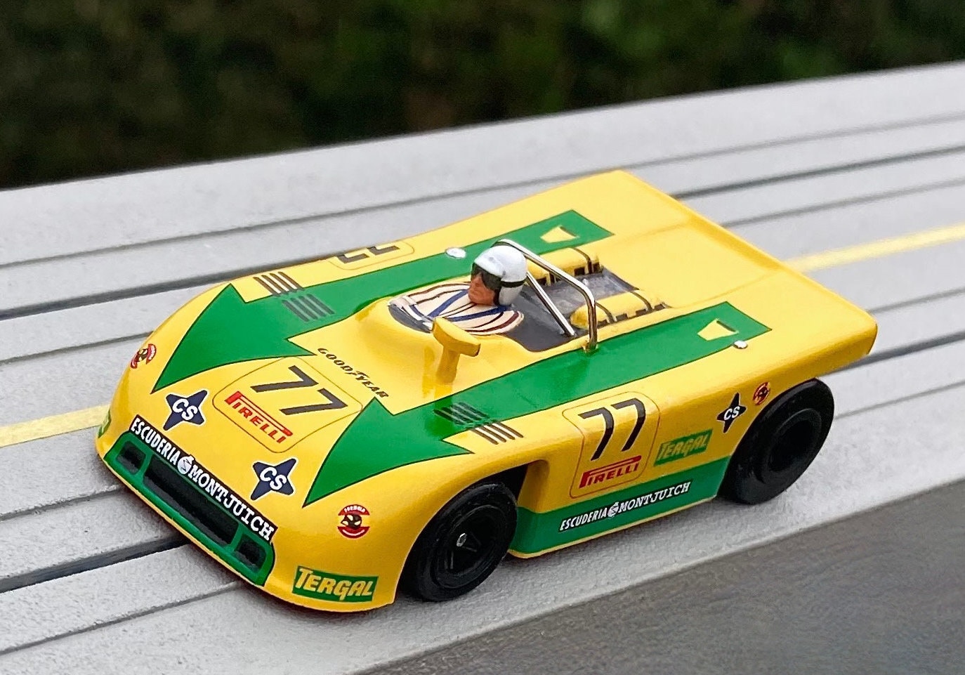 BHR Porsche 908/3 Custom Slot Car, HO 1/64, Artist Signed