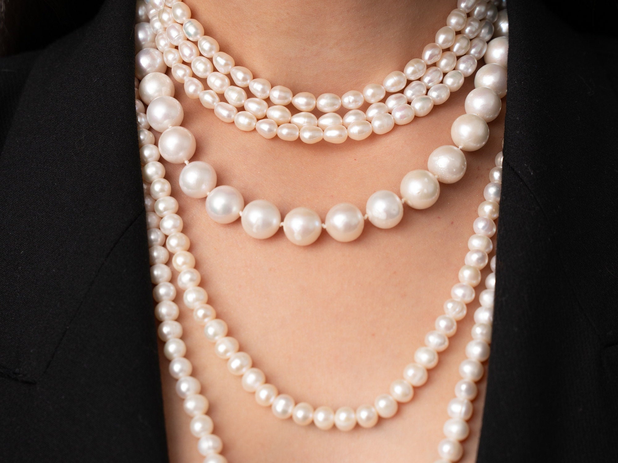 ネックレス・ペンダント Everyday Pearl Necklace 12mm 10-12mm Tahitian South Sea Pearl Necklace - AAAA Quality