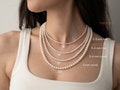 CLAM Real Freshwater Pearl Necklace Choker, Pearl Necklace for Women, 2mm 3mm 4mm 6mm Pearl Necklace Men, Rice Round Pearls, Gift for Her product logo