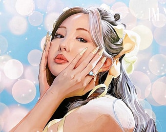 TWICEのナヨン、オリジナルK-POPファンアートプリントポスター - Etsy 日本
