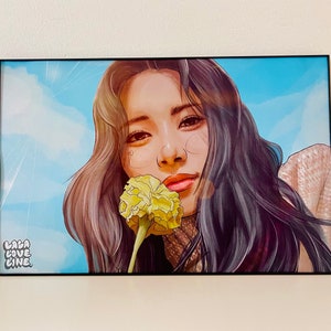 絵画 アクリル画 女性 「TWICEのツウィさん」 絵画 アクリル画 女性