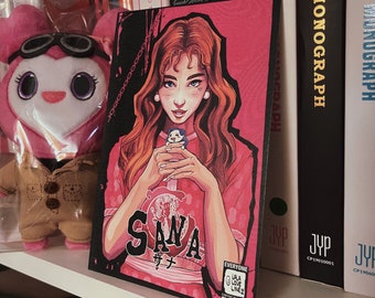 TWICE &quot;Sana x Catherine&quot; - Fanart | 6x4&quot; Postcard