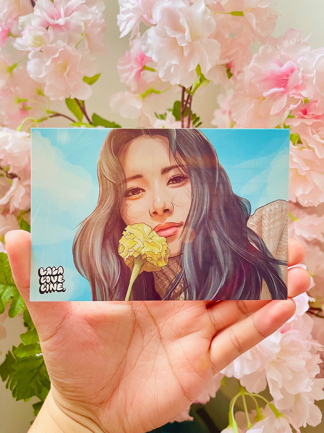 twice-yes-i-am-tzuyu-fanart-4x6-postcard-etsy