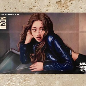 TWICE "Jihyo - ZONE" Fanart | Impressão de cartão postal 4x6"