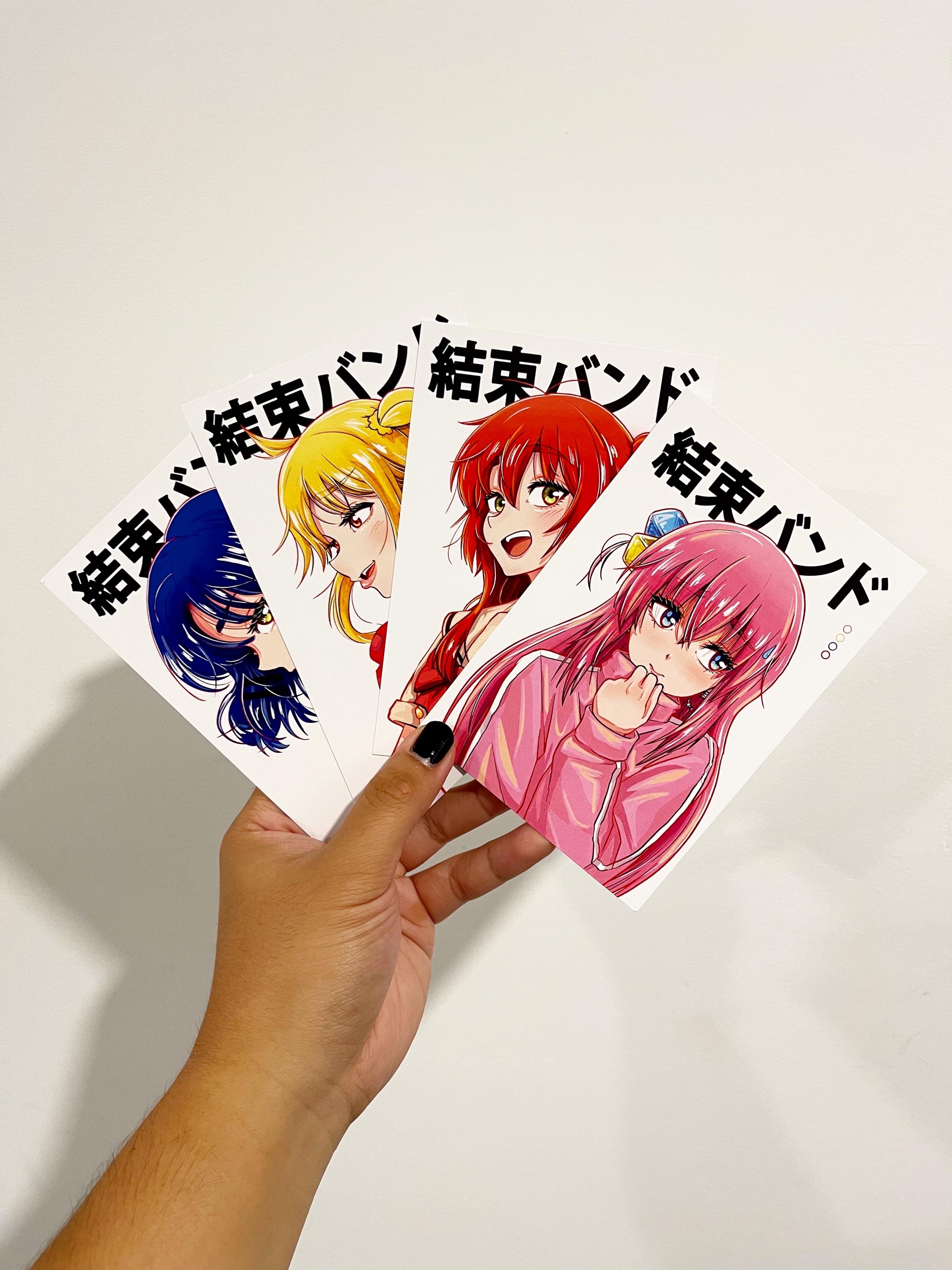 Bocchi the Rock "Meet Kessoku Band" | Bocchi, Nijika, Ryo, Kita | 4x6" Postcards