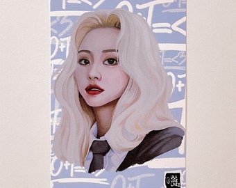 TWICE Chaeyoung &quot;Scientist&quot; - Fanart | 4x6&quot; Postcard