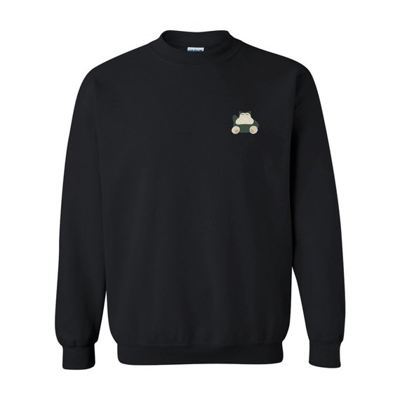 Snorlax Sweatshirt, Pokemon Sweater, Premium Unisex Embroidered Crewneck 