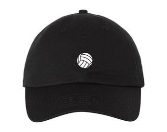 Volleyball Hat, Sports, Adjustable Dad Hat, Embroidered Cap