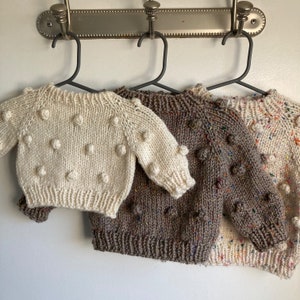 Baby Bobble Sweater Knitting Pattern PDF image 4