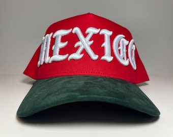 Mexico National Soccer Hat Suede Two Tone