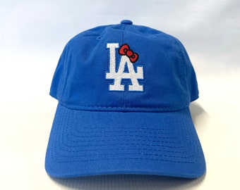 LA Dodgers Hello Kitty Bow Dad Hat Sanrio