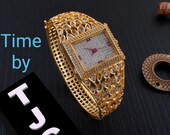 Gold Plated Women 39 s Watches with Gems n Kundan