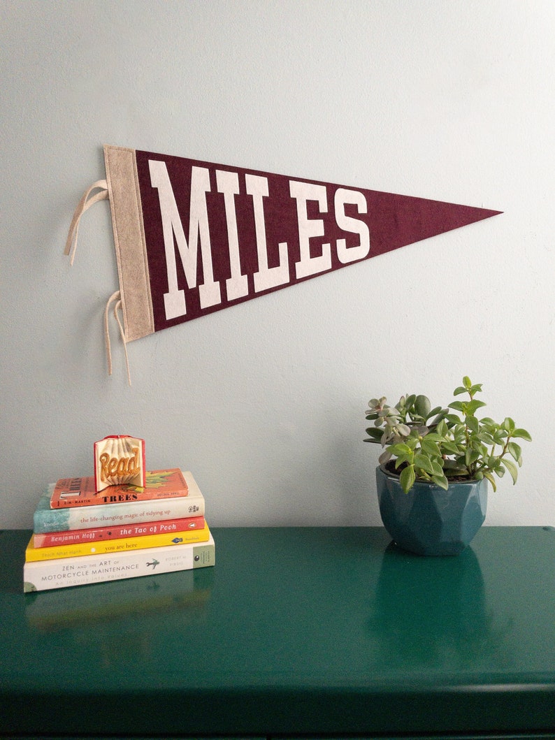 Custom Name Pennant Nursery Name Sign