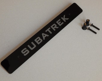 Subaru Crosstrek Nummernschild Delete: Subatrek graviert Acrylic (2013-2025)