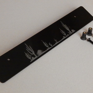 License Plate Deletes laser cut and engraved from acrylic for 2013 - 2020 Subaru Crosstrek with factory JDM hole locations