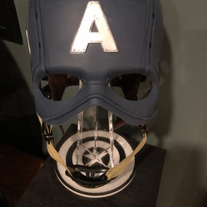 Helmet Display Stand laser cut from 1/4&quot; clear acrylic for Star Wars, Avengers, Ironman or football