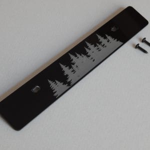 U.S. License Plate Deletes laser cut and engraved from acrylic for vehicles with U.S. license plate hole locations of 7&quot; on center