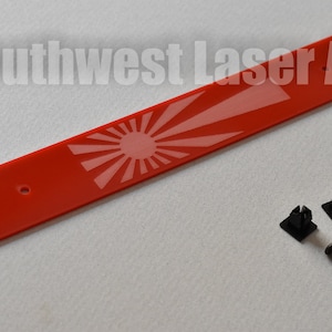 Acryl Nummernschild Delete: Japanisches Design für Subaru WRX STI (2008-2014)