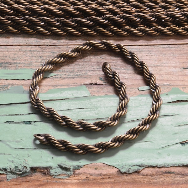 Twisted Rope Chain 7" pieces - .25 each