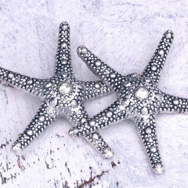 Lovely Pewter Starfish Pendant .Pack of 2 for 3.00