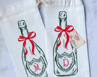 Personalized Wine Gift Bag: Hostess Holiday Present