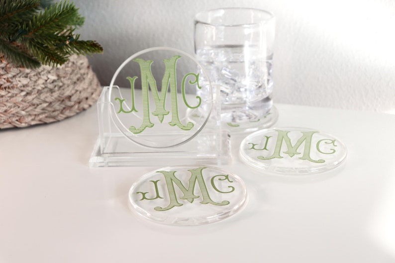 Monogram Acrylic Coasters