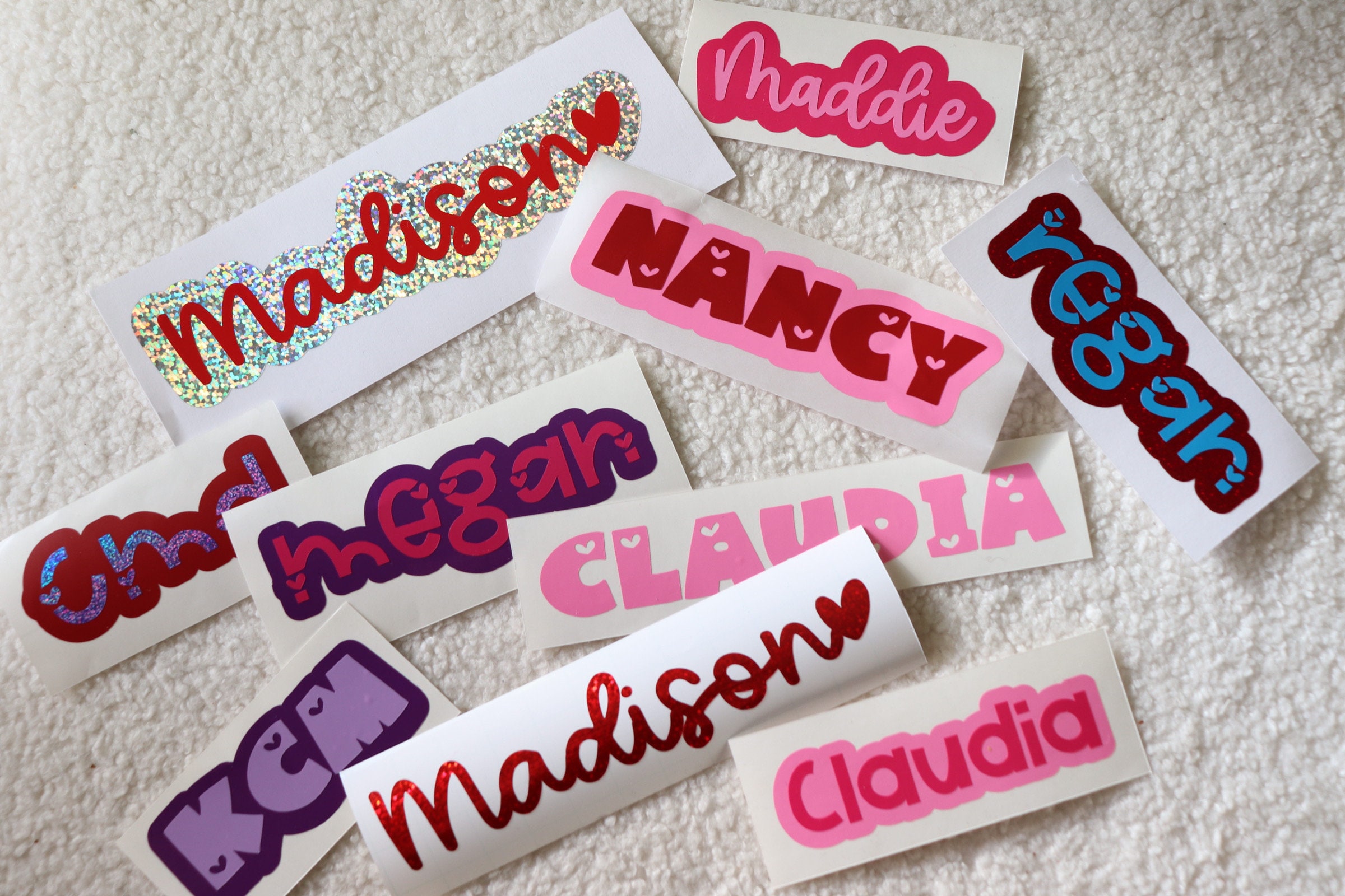 Personalized Name Vinyl Decal: Heart Sticker for Tumbler, Laptop - Etsy