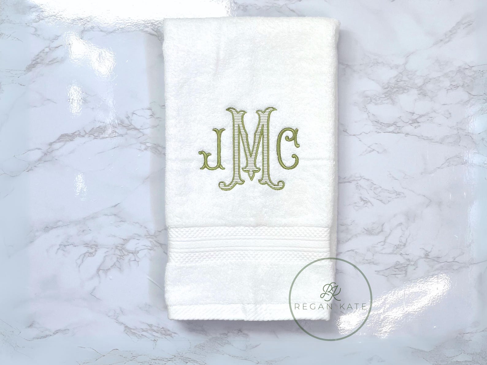 Monogrammed Hand and Bath Towel