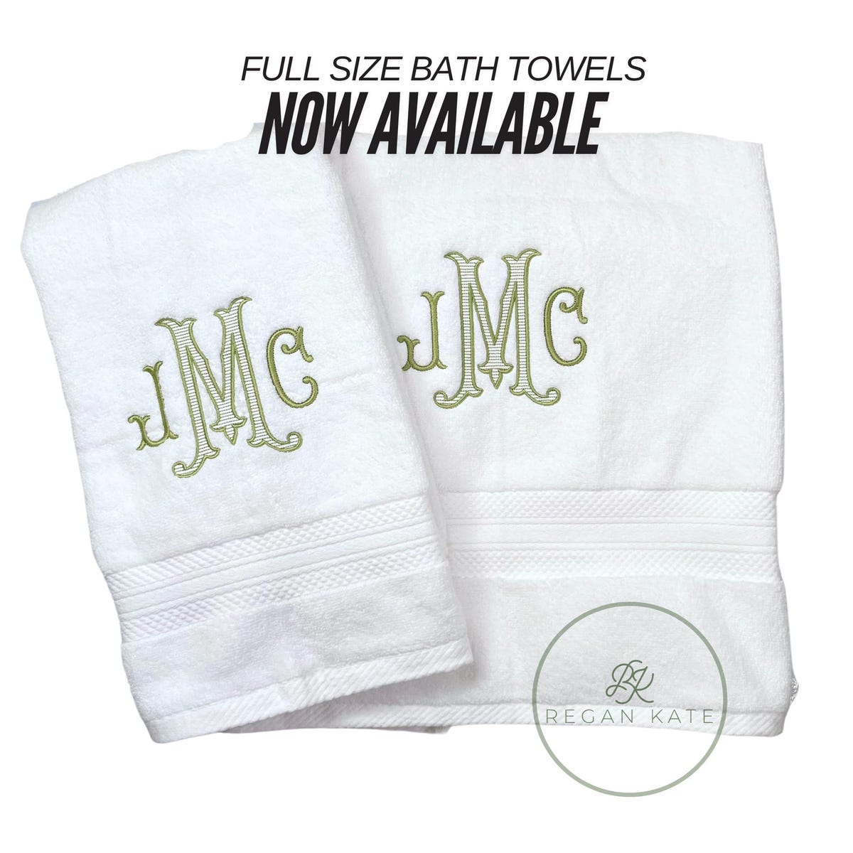 Monogrammed Bath Towel