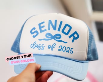 Custom Senior 2025 Trucker Hat: School Spirit Game Day Hat