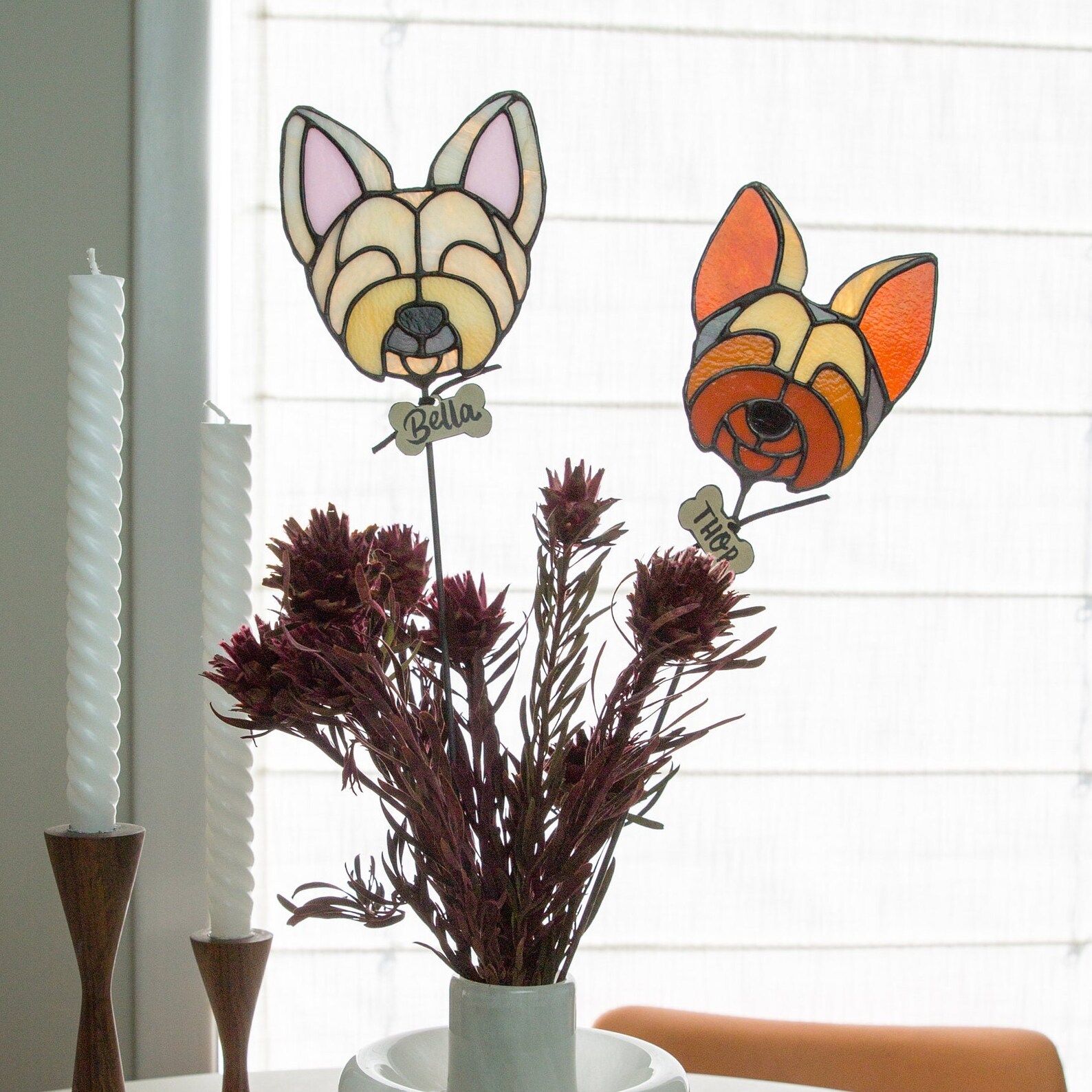 Stained Glass Pattern Yorkie Yorkshire Terrier DIGITAL Etsy