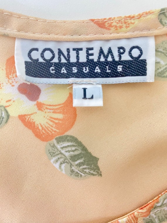 Vintage 1990s Contempo Casuals Dress. Long 1990s … - image 9