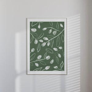 Israeli Olive Grove Vertical Poster Print