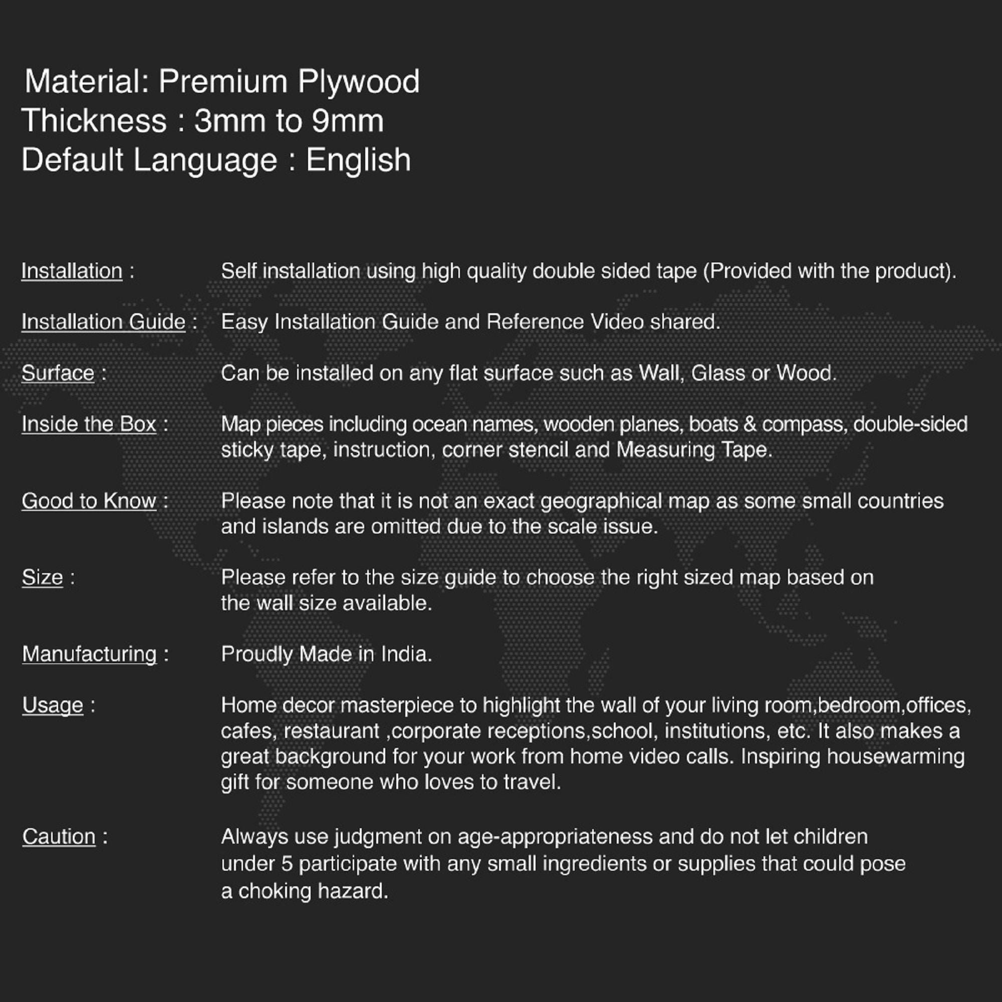 3D World Map Décor Wood Wall Map Large Map for Wall Etsy Australia