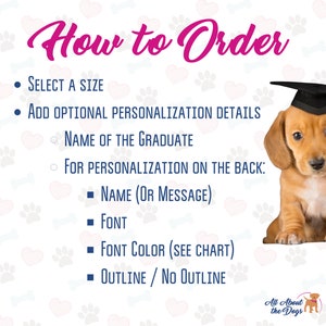 Dog Bandana Graduation Gift Dog Lover Gift Dog Mom Gift Custom Dog Bandana Puppy Bandana Graduation Announcement image 4