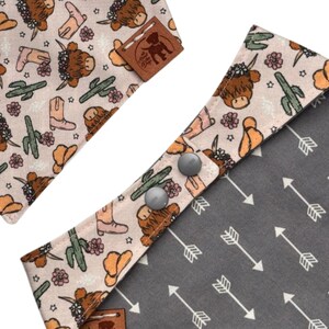 Cow Print Dog Bandana Personalized - Western Gifts for Pet Owners image 3