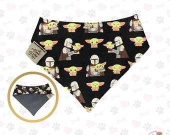 Pañuelo para mascotas Space Duo / Bufanda reversible con cierre a presión Galaxy para perros