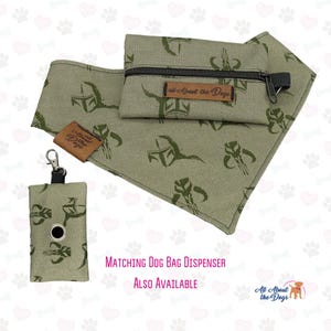 Minimal Helmet Pet Bandana | Reversible Snap-On Galaxy Dog Scarf image 6