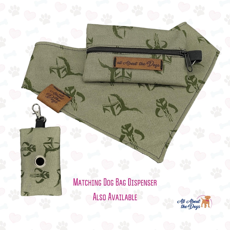 Minimal Helmet Pet Bandana | Reversible Snap-On Galaxy Dog Scarf image 6
